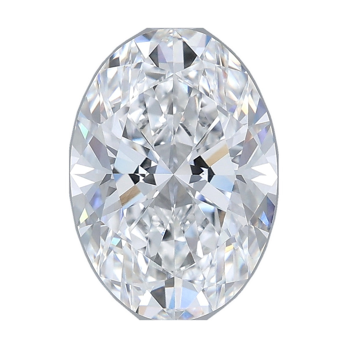 3.23 ct oval lab-grown diamond, D color, VVS2 clarity, IGI certified, still from its 360° video