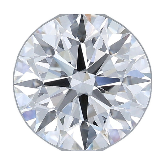 3.23 ct round lab-grown diamond, D color, VVS2 clarity, IGI certified, still from its 360° video