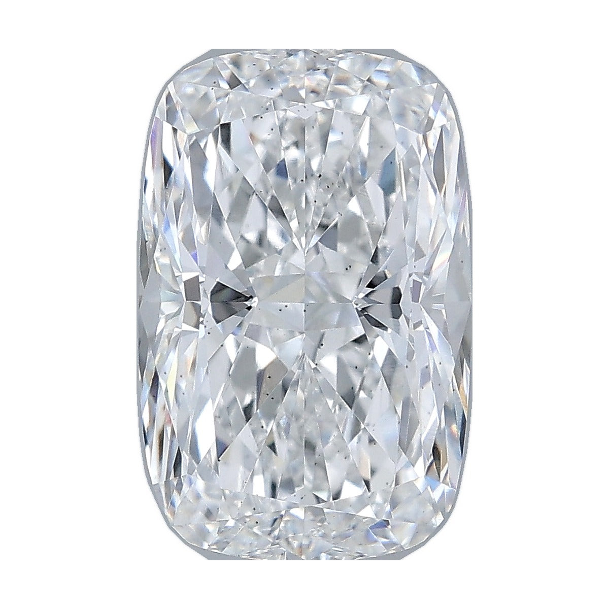 3.26 ct elongated cushion lab-grown diamond, E color, VS2 clarity, IGI certified, still from its 360° video