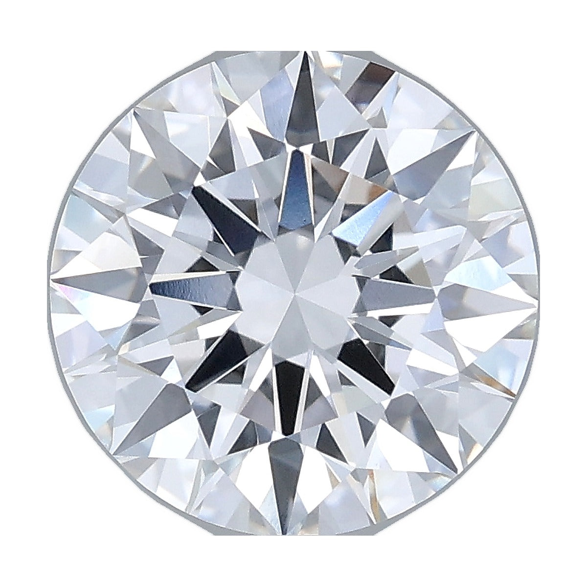 3.26 ct round lab-grown diamond, D color, VVS2 clarity, IGI certified, still from its 360° video