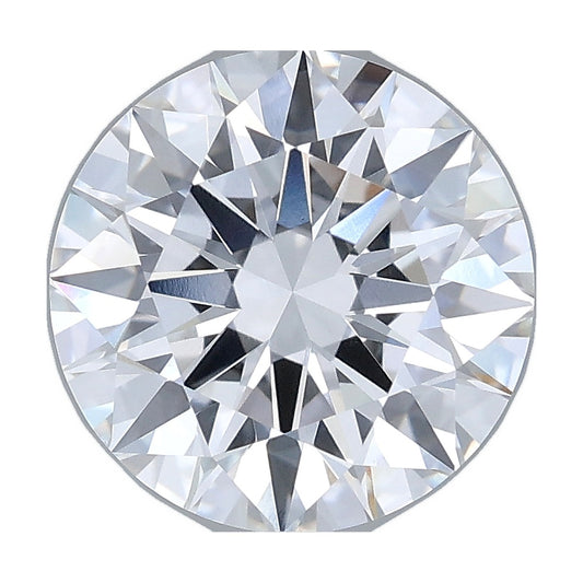 3.26 ct round lab-grown diamond, D color, VVS2 clarity, IGI certified, still from its 360° video