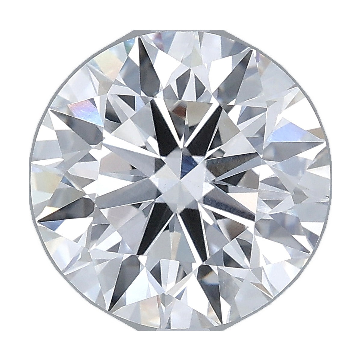3.26 ct round lab-grown diamond, D color, VVS2 clarity, IGI certified, still from its 360° video