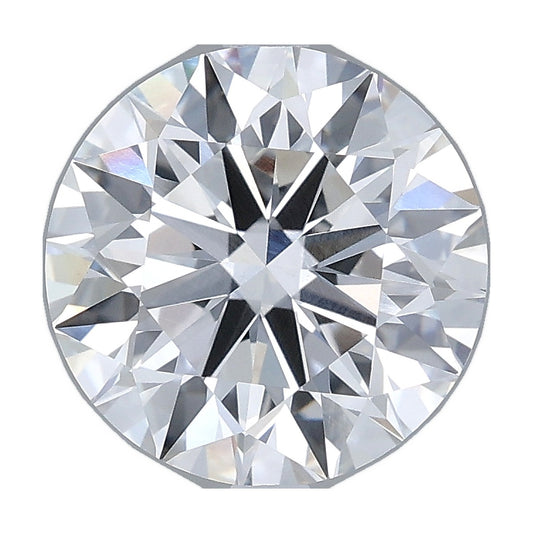 3.26 ct round lab-grown diamond, D color, VVS2 clarity, IGI certified, still from its 360° video