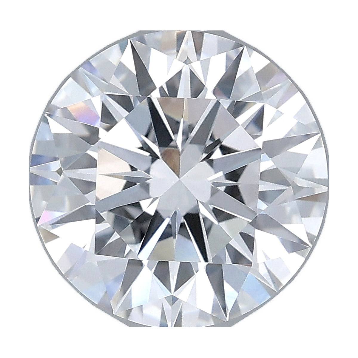 3.26 ct round lab-grown diamond, E color, VVS2 clarity, IGI certified, still from its 360° video