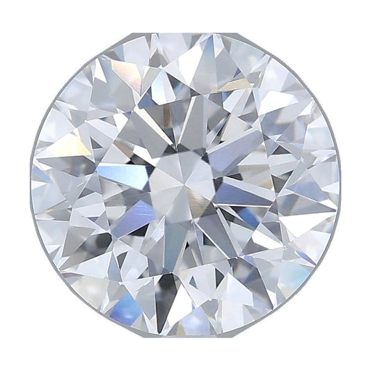 3.28 ct round lab-grown diamond, D color, VVS2 clarity, IGI certified, still from its 360° video