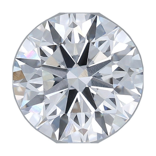 3.28 ct round lab-grown diamond, D color, VVS2 clarity, IGI certified, still from its 360° video