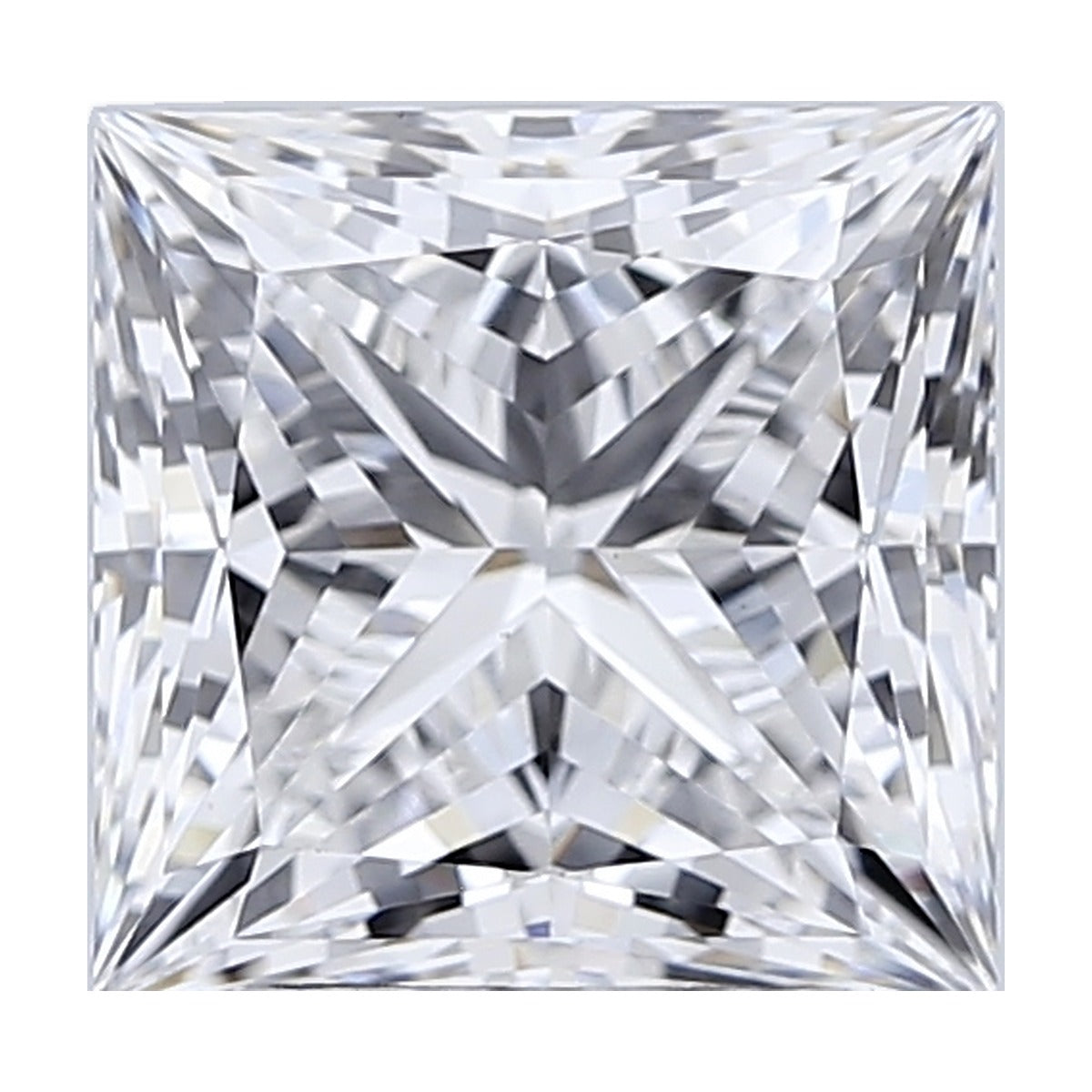 3.29 ct princess lab-grown diamond, D color, VS1 clarity, GIA certified, still from its 360° video