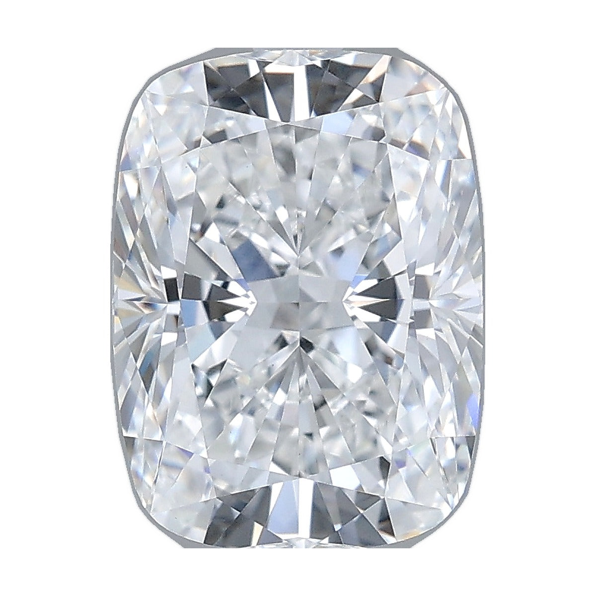 3.30 ct elongated cushion lab-grown diamond, E color, VVS2 clarity, IGI certified, still from its 360° video