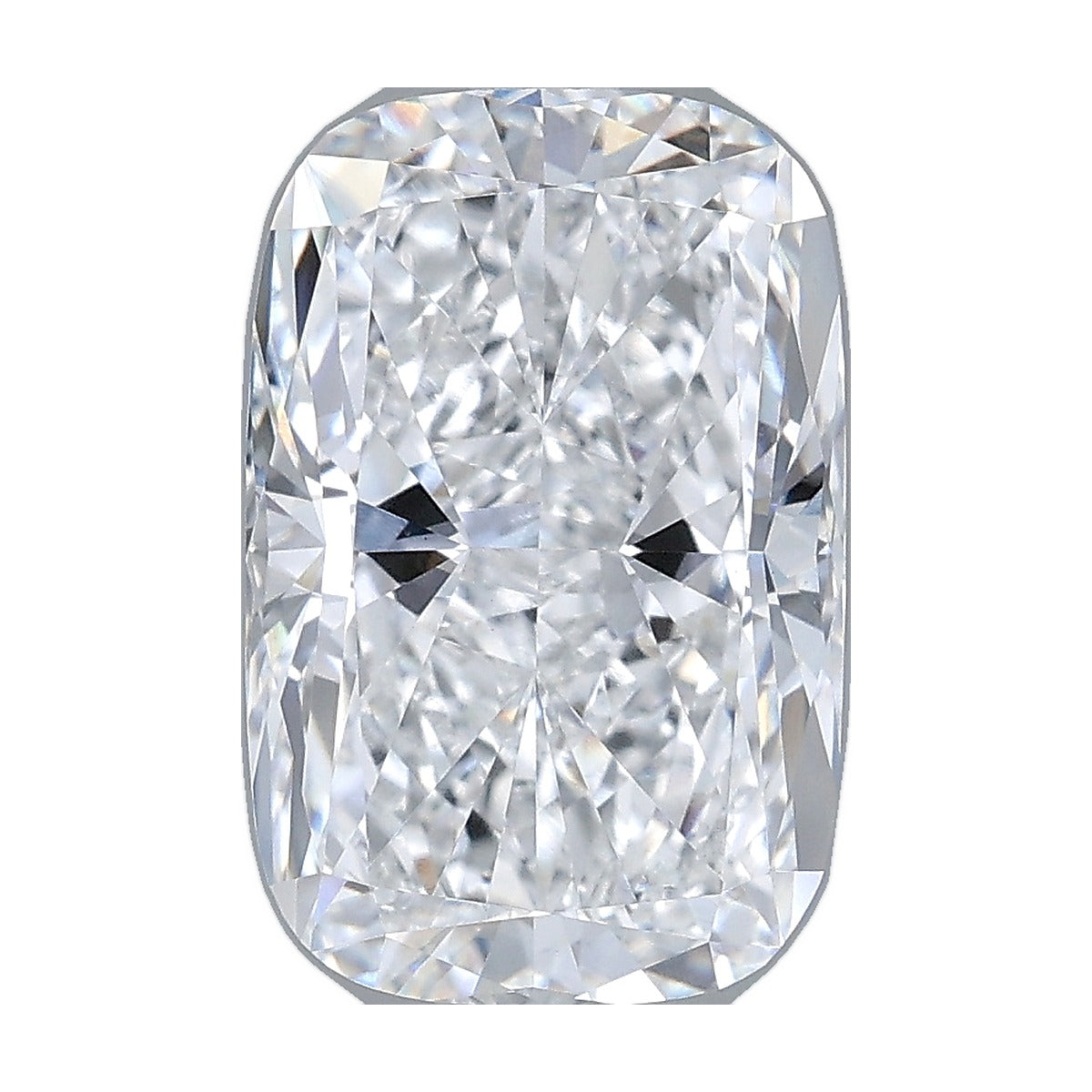 3.33 ct elongated cushion lab-grown diamond, D color, VS1 clarity, IGI certified, still from its 360° video