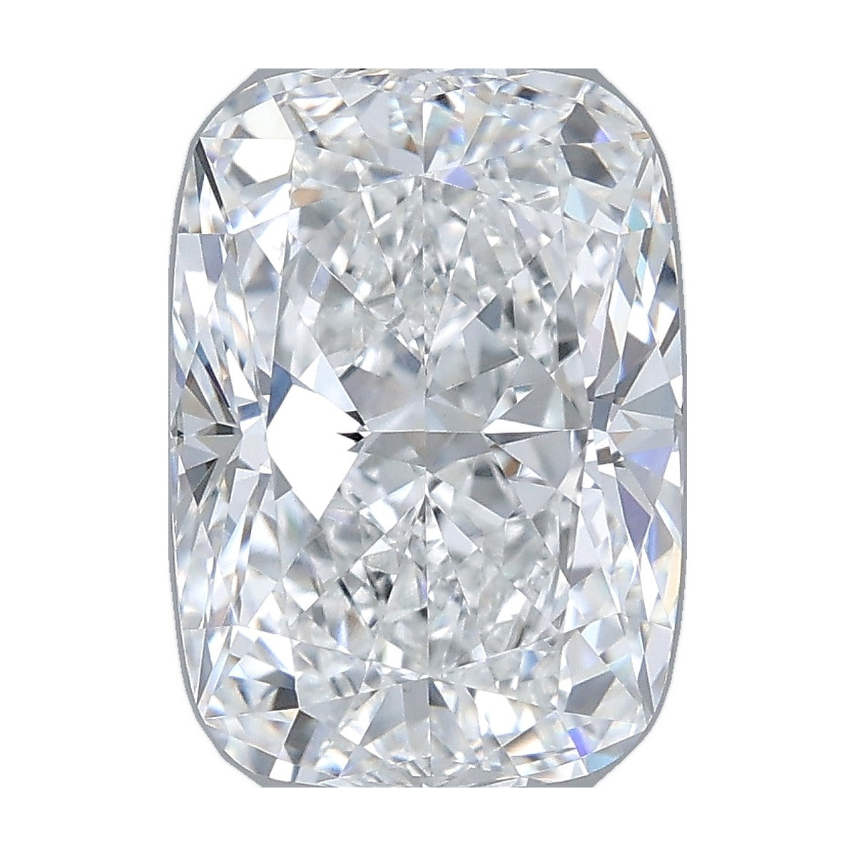 3.35 ct elongated cushion lab-grown diamond, E color, VVS2 clarity, IGI certified, still from its 360° video