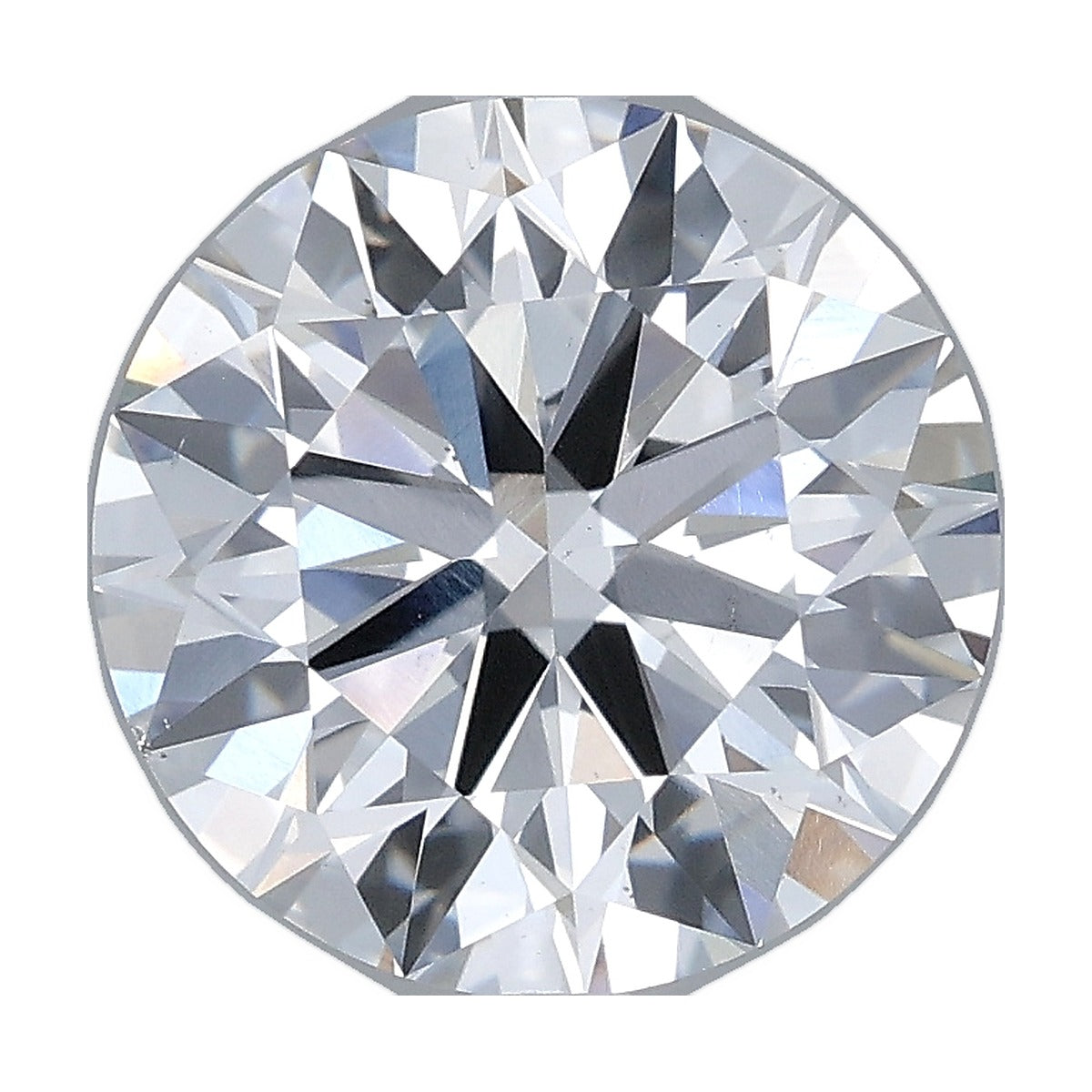 3.35 ct round lab-grown diamond, F color, VS2 clarity, IGI certified, still from its 360° video
