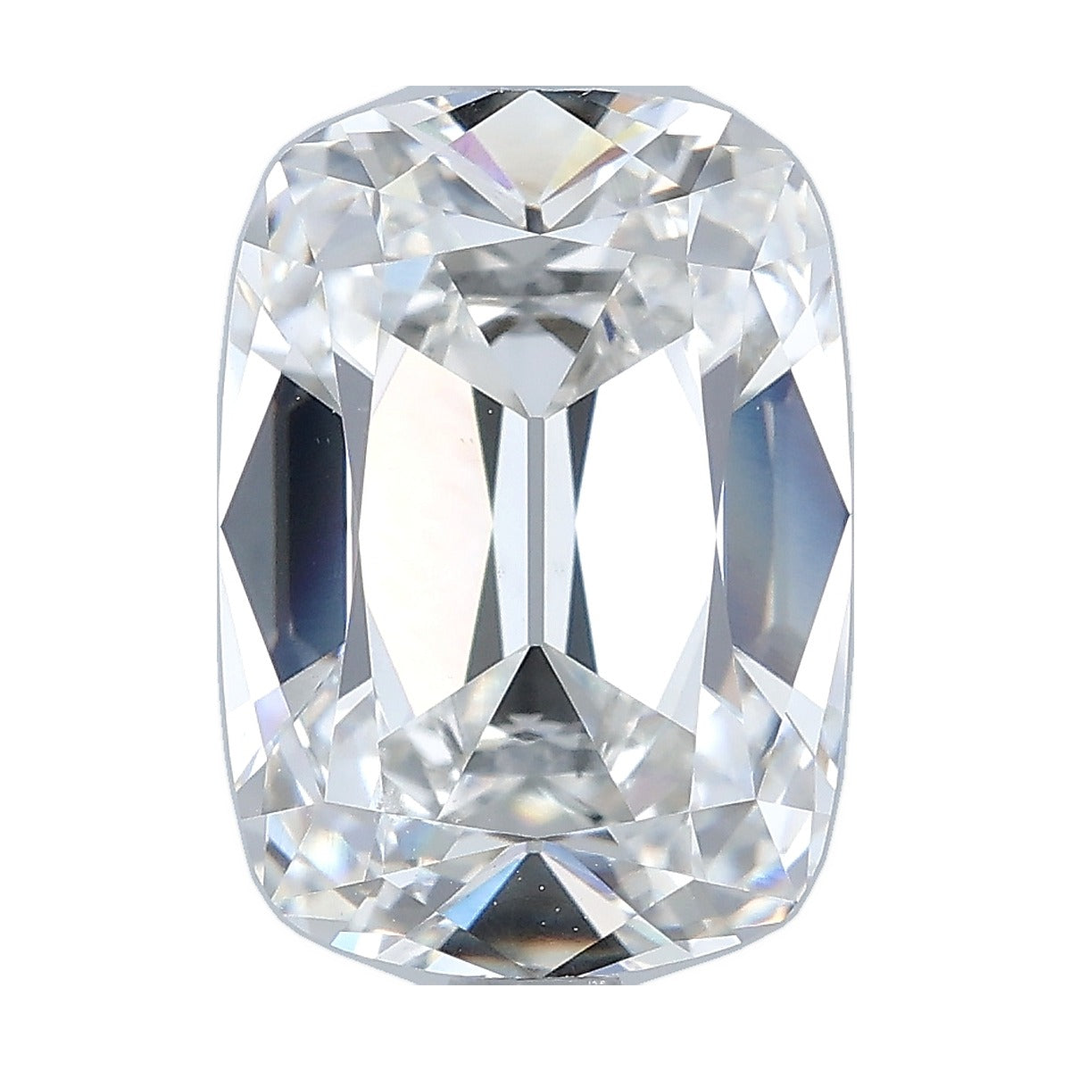 3.37 ct elongated old mine cushion lab-grown diamond, E color, VS1 clarity, IGI certified, still from its 360° video