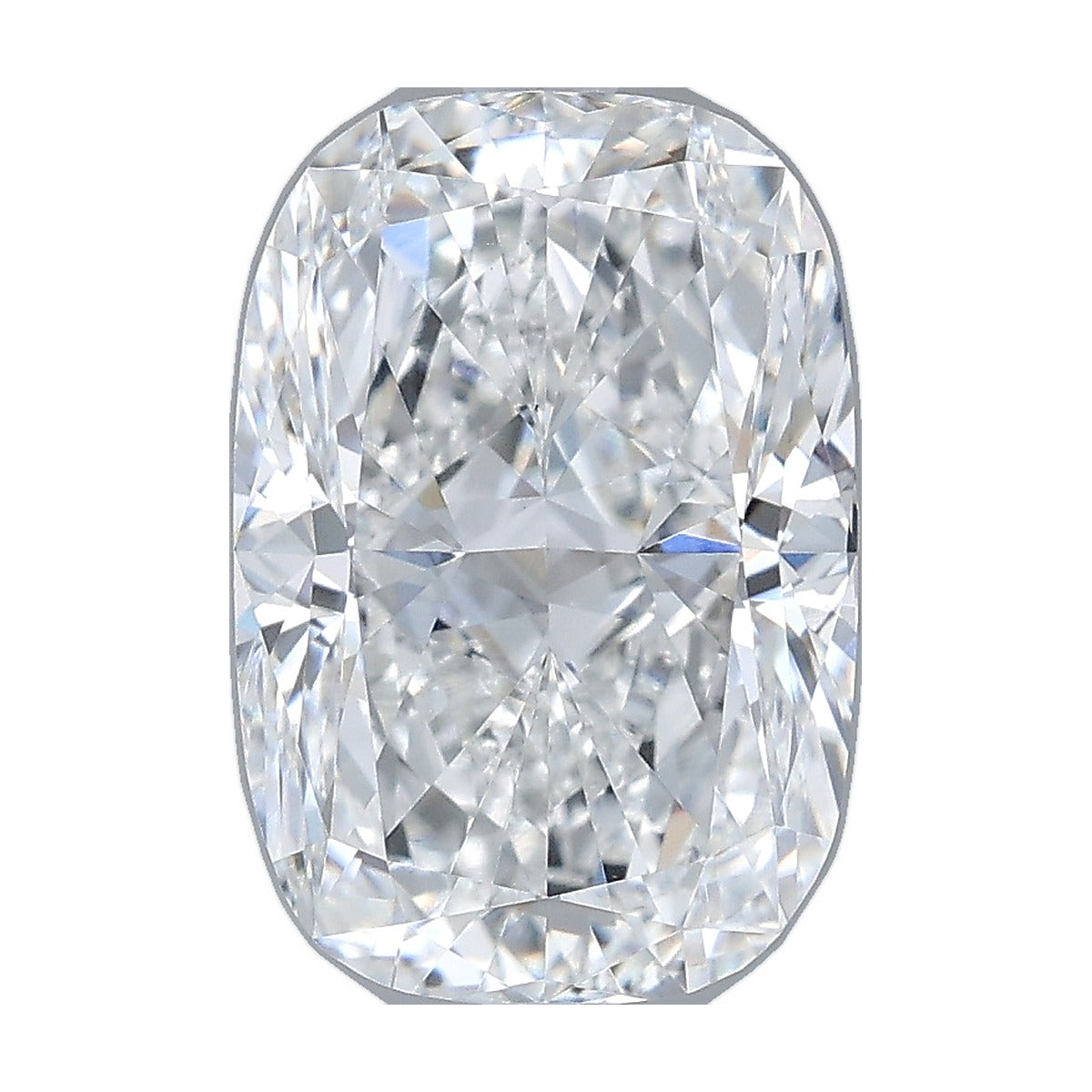 3.38 ct elongated cushion lab-grown diamond, E color, VS1 clarity, IGI certified, still from its 360° video