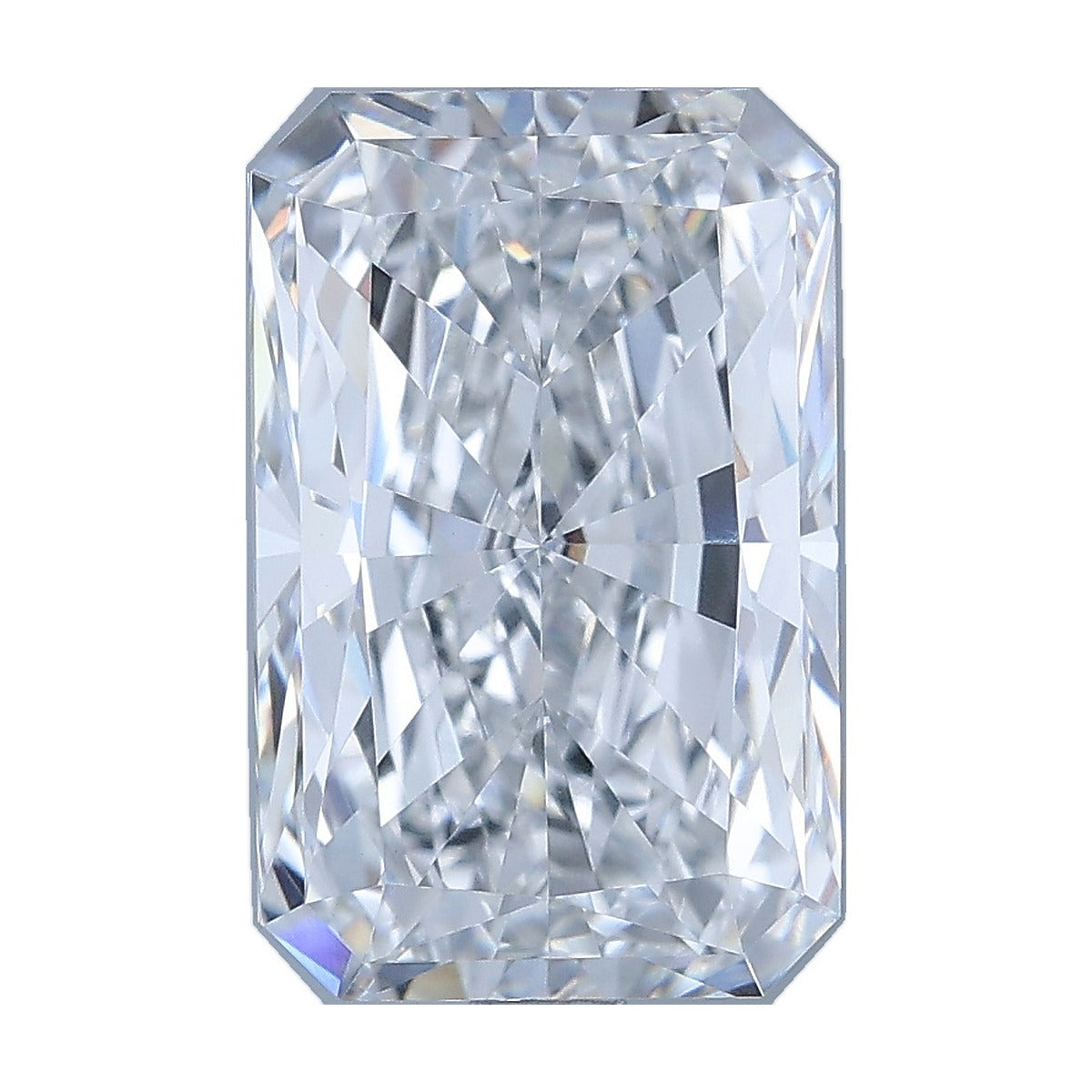 3.48 ct radiant lab-grown diamond, D color, VVS2 clarity, IGI certified, still from its 360° video