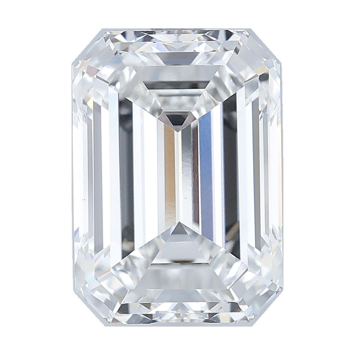 3.49 ct emerald lab-grown diamond, F color, VS1 clarity, IGI certified, still from its 360° video