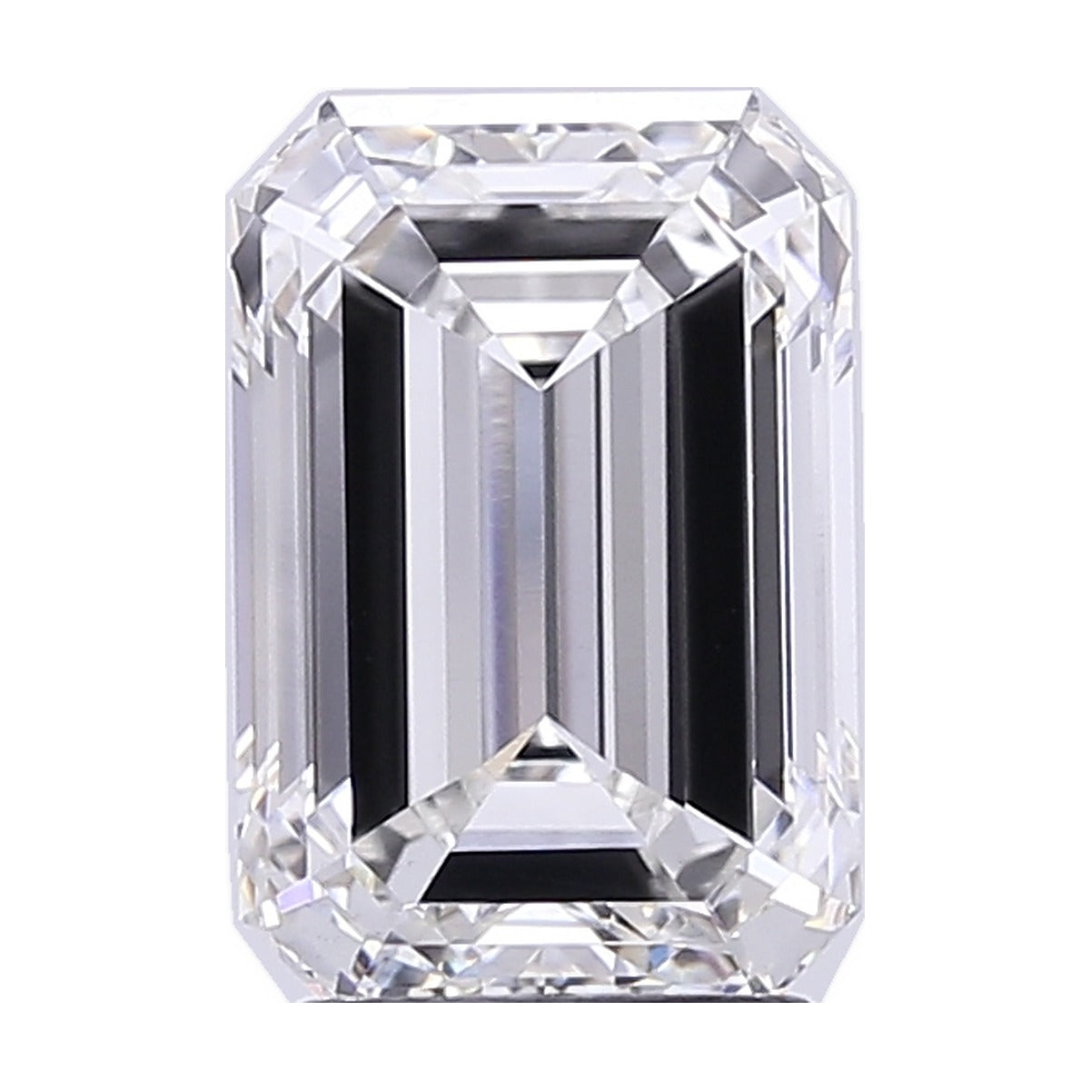 3.49 ct emerald lab-grown diamond, F color, VS1 clarity, IGI certified, still from its 360° video