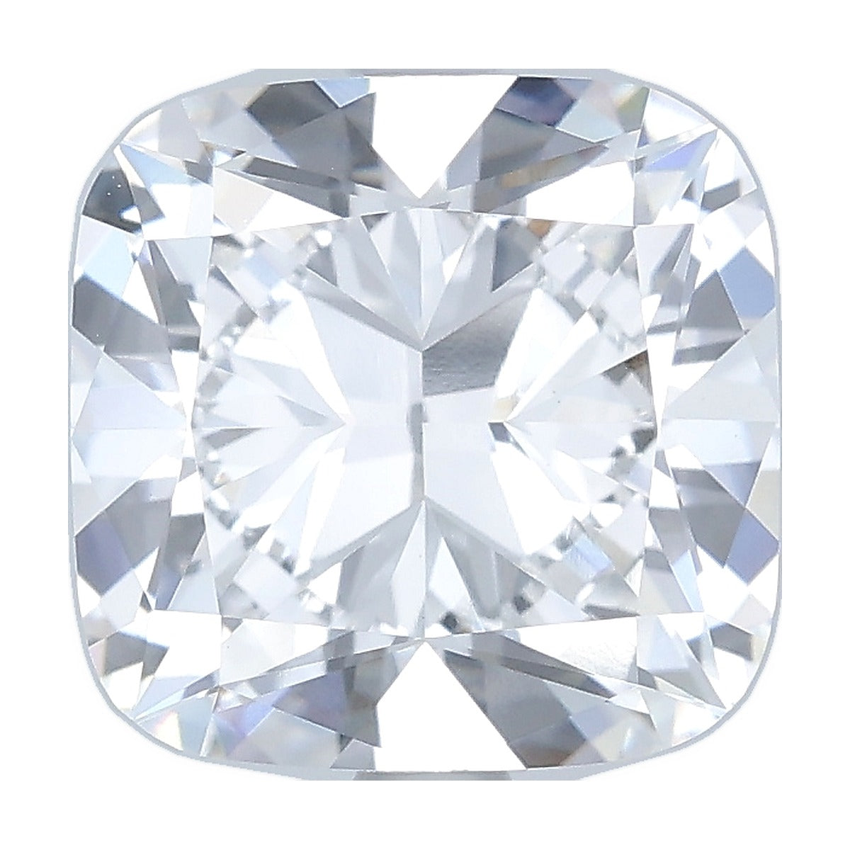 3.50 ct cushion lab-grown diamond, D color, VVS2 clarity, IGI certified, still from its 360° video