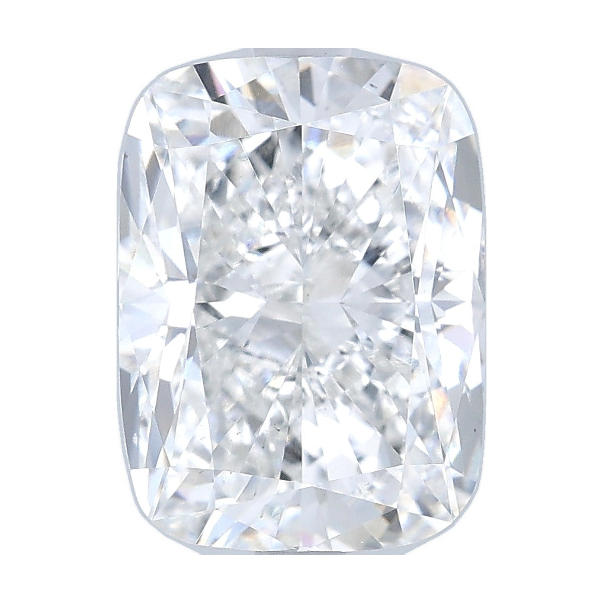 3.50 ct elongated cushion lab-grown diamond, F color, VS2 clarity, IGI certified, still from its 360° video