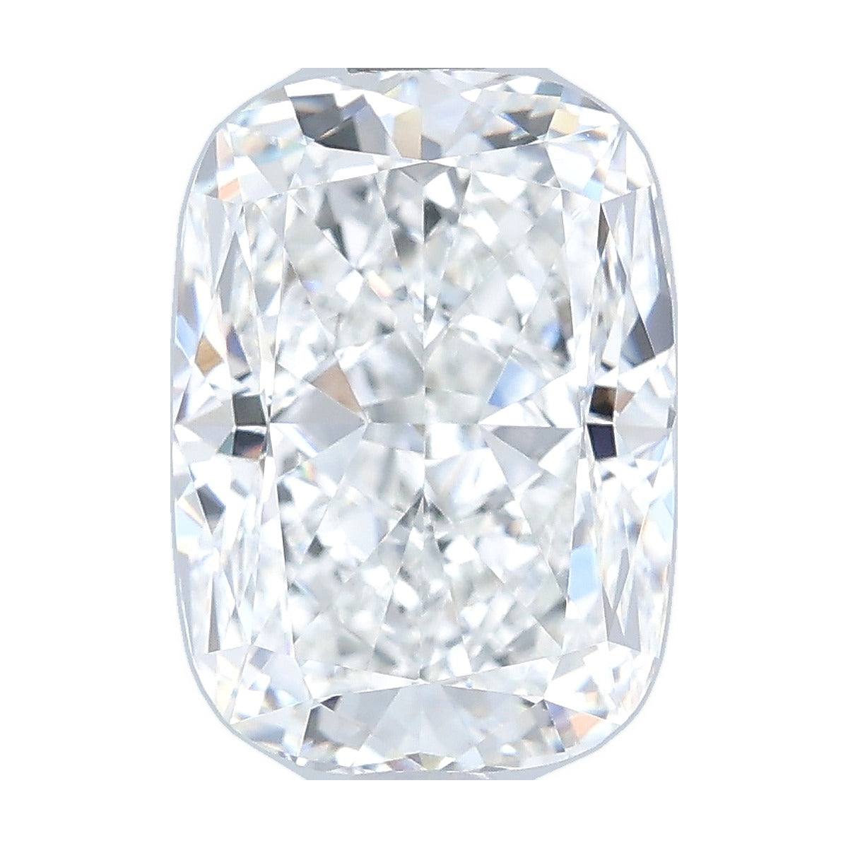 3.50 ct elongated cushion lab-grown diamond, F color, VVS1 clarity, IGI certified, still from its 360° video