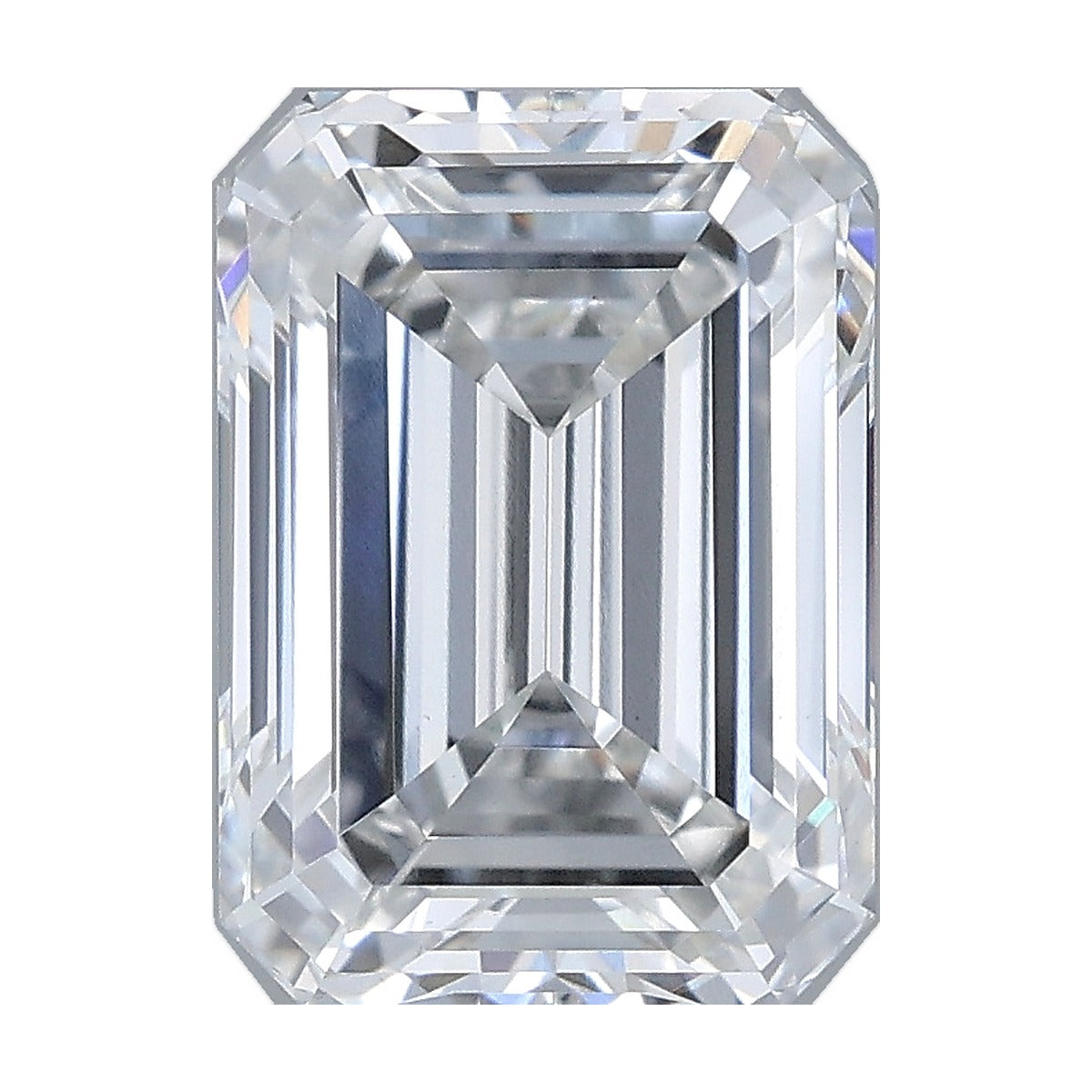 3.50 ct emerald lab-grown diamond, F color, VS1 clarity, IGI certified, still from its 360° video