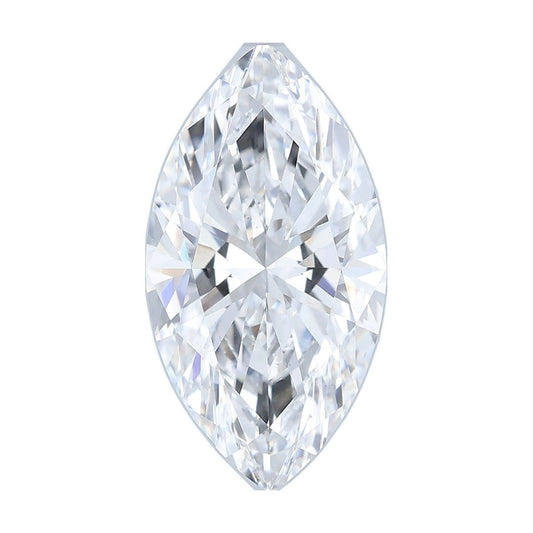 3.50 ct marquise lab-grown diamond, D color, VS2 clarity, IGI certified, still from its 360° video