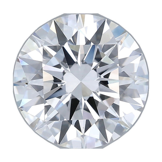 3.50 ct round lab-grown diamond, D color, VVS2 clarity, IGI certified, still from its 360° video