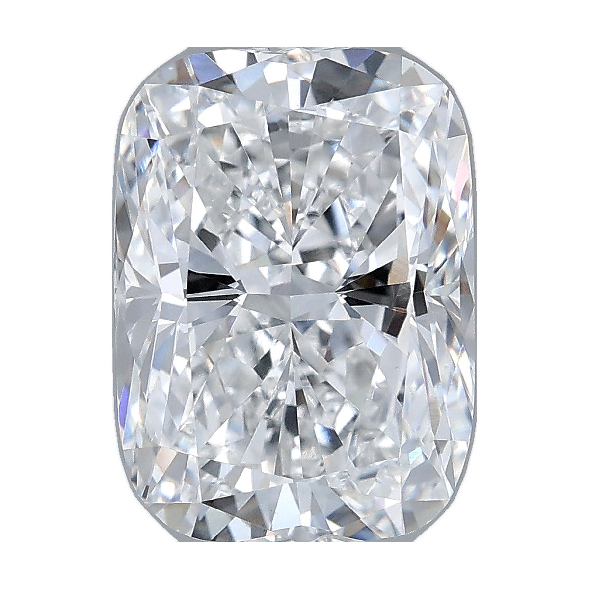 3.51 ct elongated cushion lab-grown diamond, E color, VS1 clarity, IGI certified, still from its 360° video
