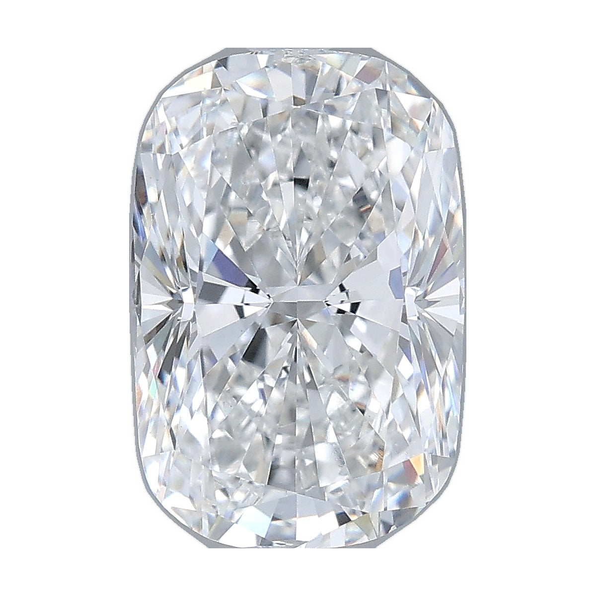 3.51 ct elongated cushion lab-grown diamond, E color, VVS2 clarity, IGI certified, still from its 360° video