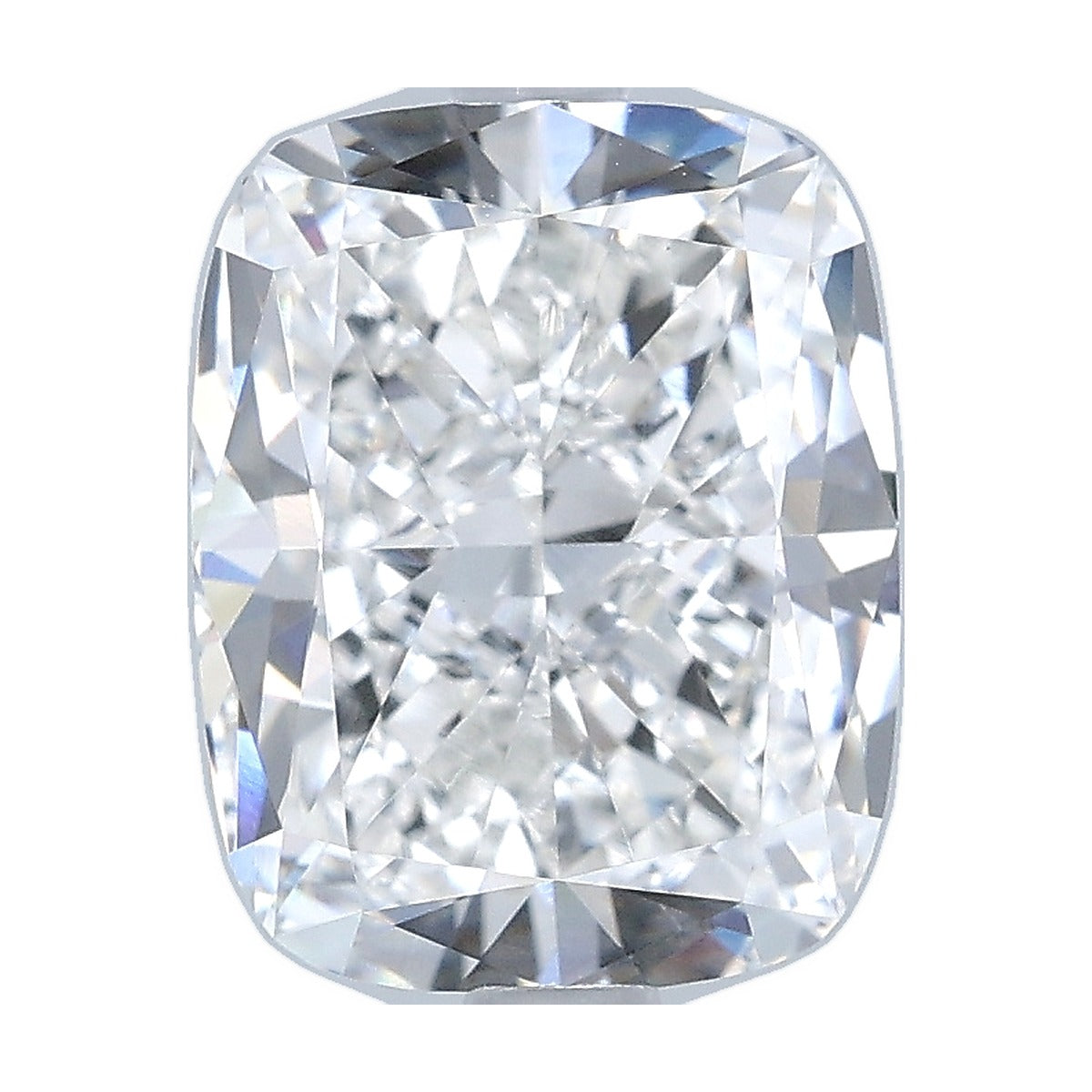 3.51 ct elongated cushion lab-grown diamond, F color, VVS2 clarity, IGI certified, still from its 360° video