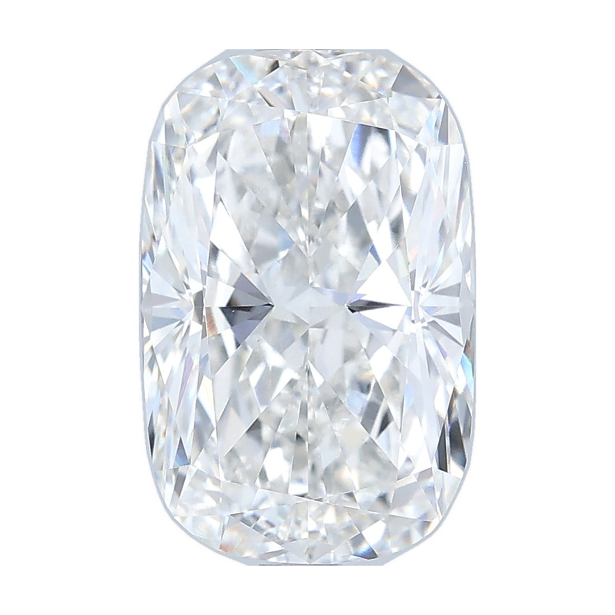 3.51 ct elongated cushion lab-grown diamond, F color, VVS2 clarity, IGI certified, still from its 360° video