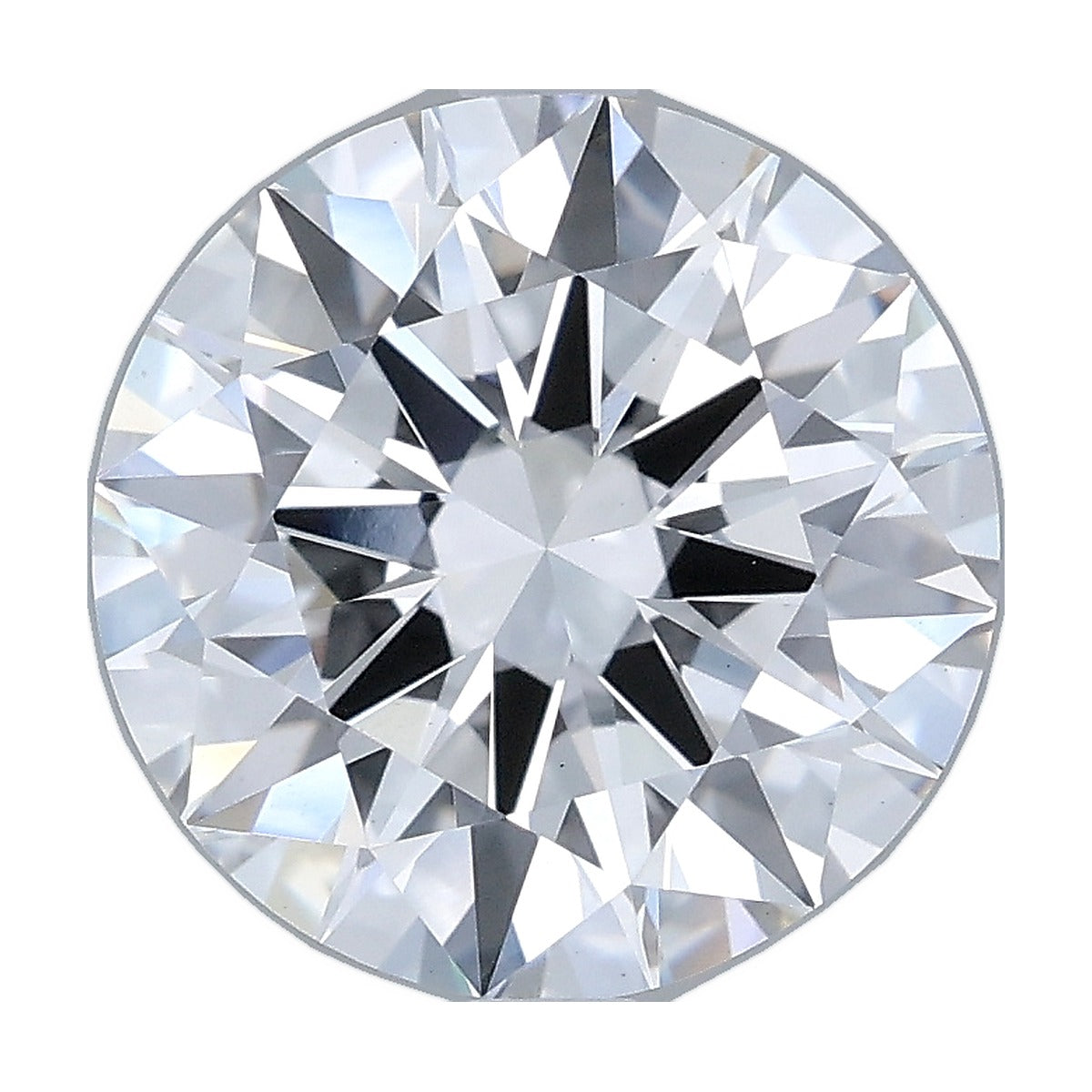 3.51 ct round lab-grown diamond, D color, VS1 clarity, IGI certified, still from its 360° video