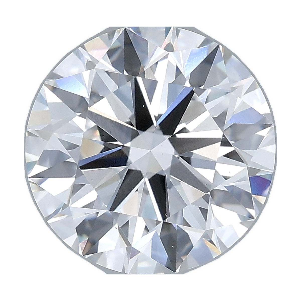 3.51 ct round lab-grown diamond, D color, VS1 clarity, IGI certified, still from its 360° video