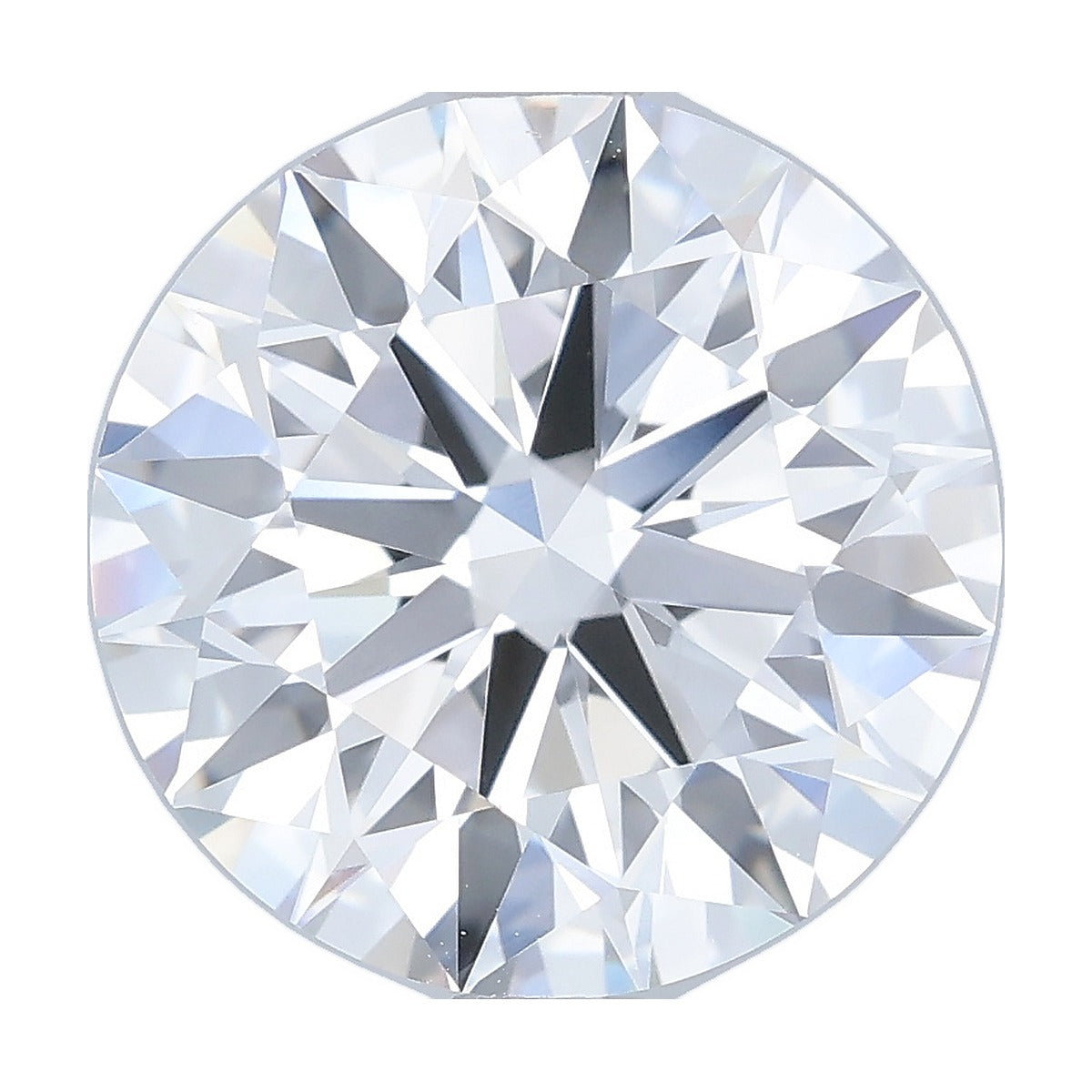 3.51 ct round lab-grown diamond, D color, VVS2 clarity, IGI certified, still from its 360° video