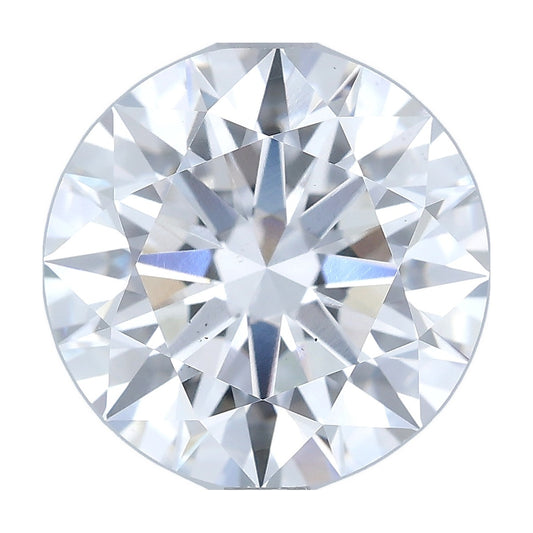 3.51 ct round lab-grown diamond, E color, VS2 clarity, IGI certified, still from its 360° video