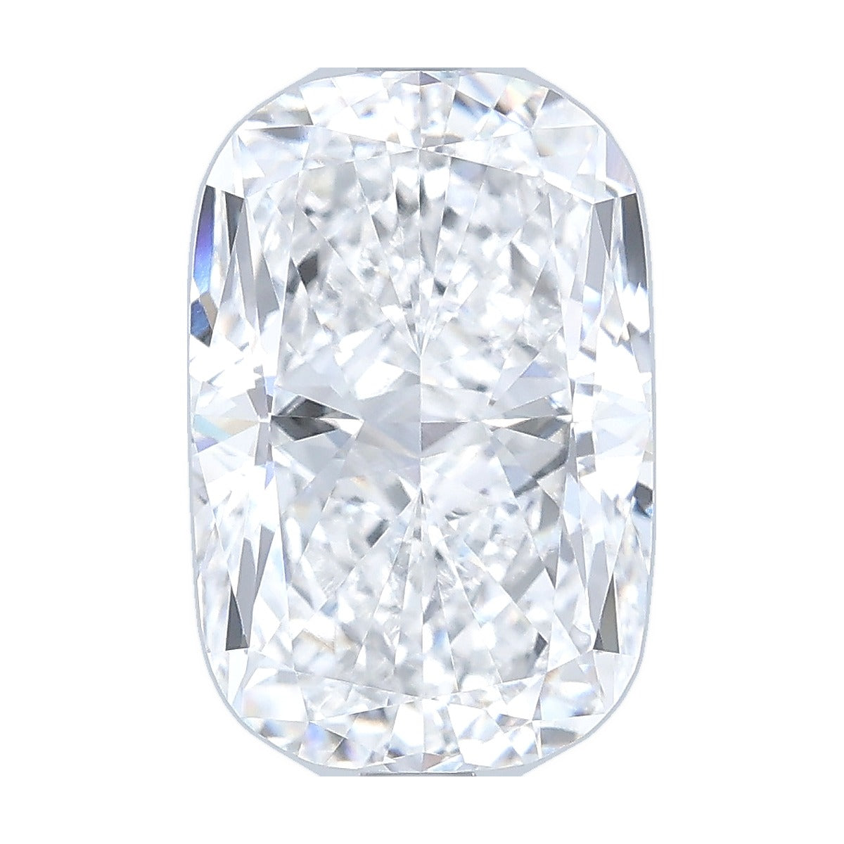 3.52 ct elongated cushion lab-grown diamond, E color, VVS1 clarity, IGI certified, still from its 360° video