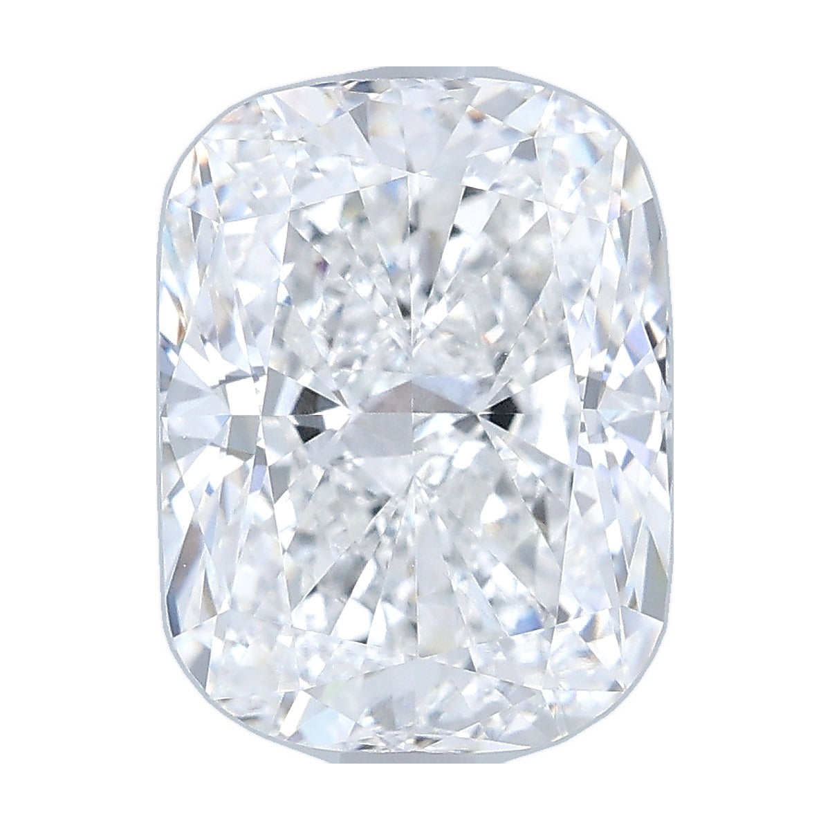 3.52 ct elongated cushion lab-grown diamond, E color, VVS2 clarity, IGI certified, still from its 360° video