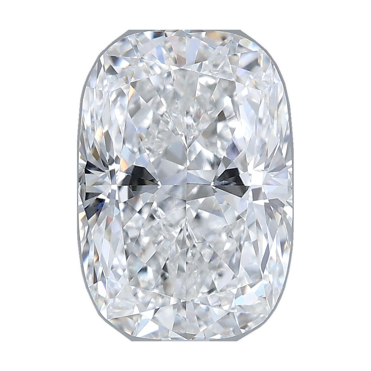 3.52 ct elongated cushion lab-grown diamond, E color, VVS2 clarity, IGI certified, still from its 360° video