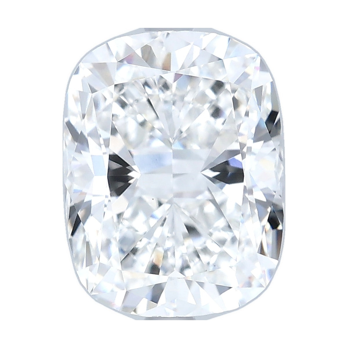3.52 ct elongated cushion lab-grown diamond, F color, VS1 clarity, IGI certified, still from its 360° video