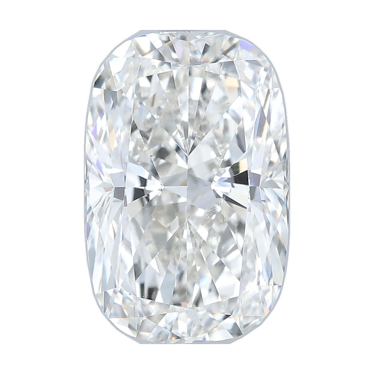 3.52 ct elongated cushion lab-grown diamond, F color, VVS2 clarity, IGI certified, still from its 360° video