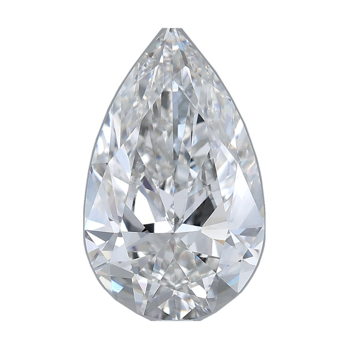 3.52 ct pear lab-grown diamond, F color, VS1 clarity, IGI certified, still from its 360° video