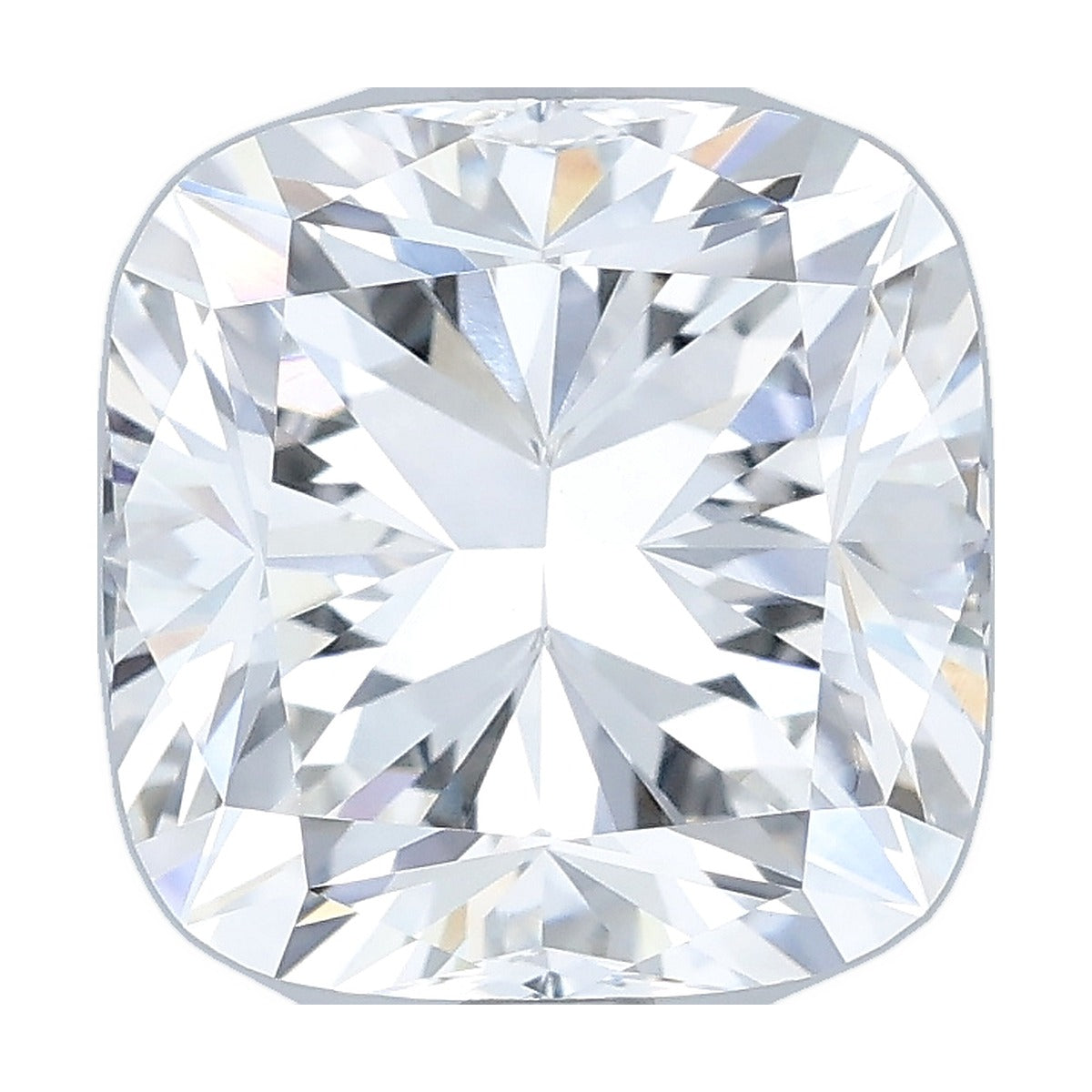 3.53 ct cushion lab-grown diamond, F color, VVS2 clarity, IGI certified, still from its 360° video