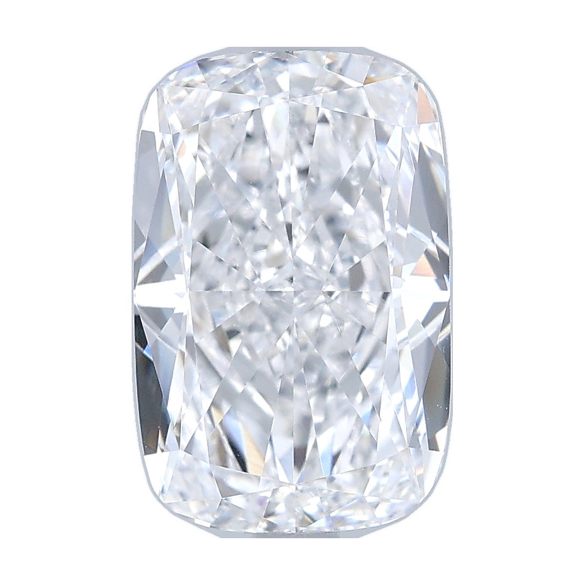 3.53 ct elongated cushion lab-grown diamond, D color, VVS2 clarity, IGI certified, still from its 360° video