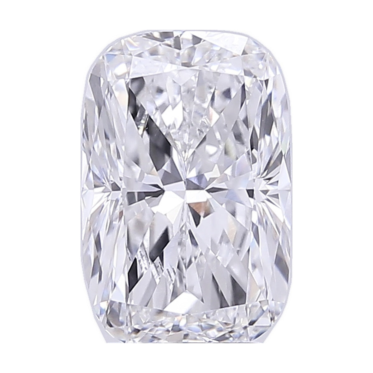3.53 ct elongated cushion lab-grown diamond, D color, VVS2 clarity, IGI certified, still from its 360° video