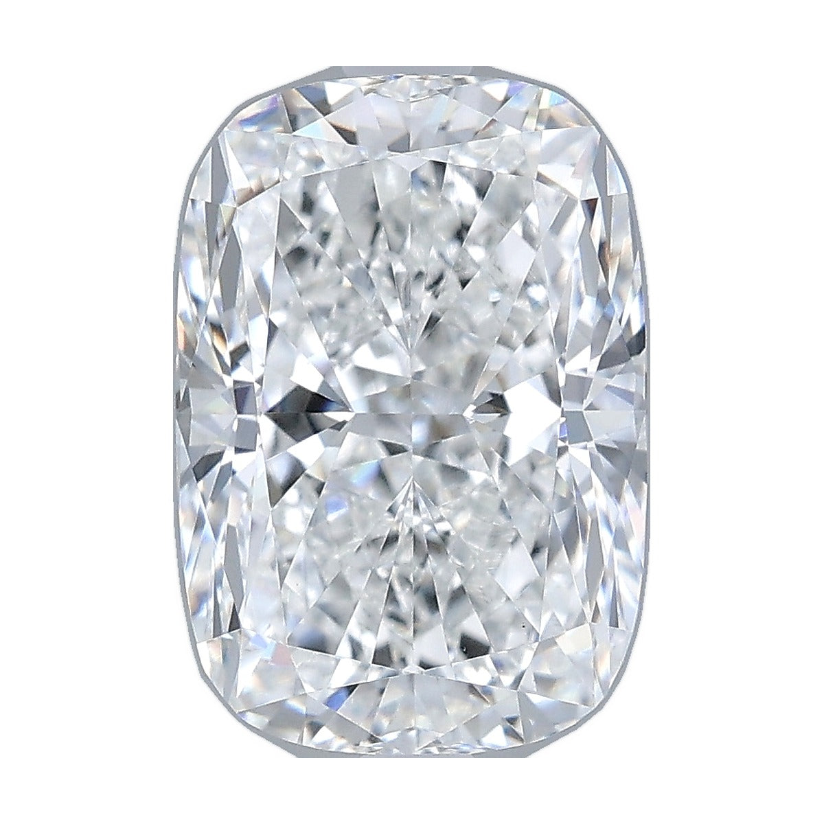 3.53 ct elongated cushion lab-grown diamond, E color, VVS2 clarity, IGI certified, still from its 360° video