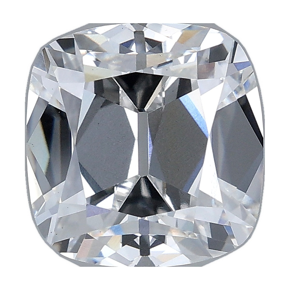 3.53 ct old mine cushion lab-grown diamond, E color, VS1 clarity, IGI certified, still from its 360° video