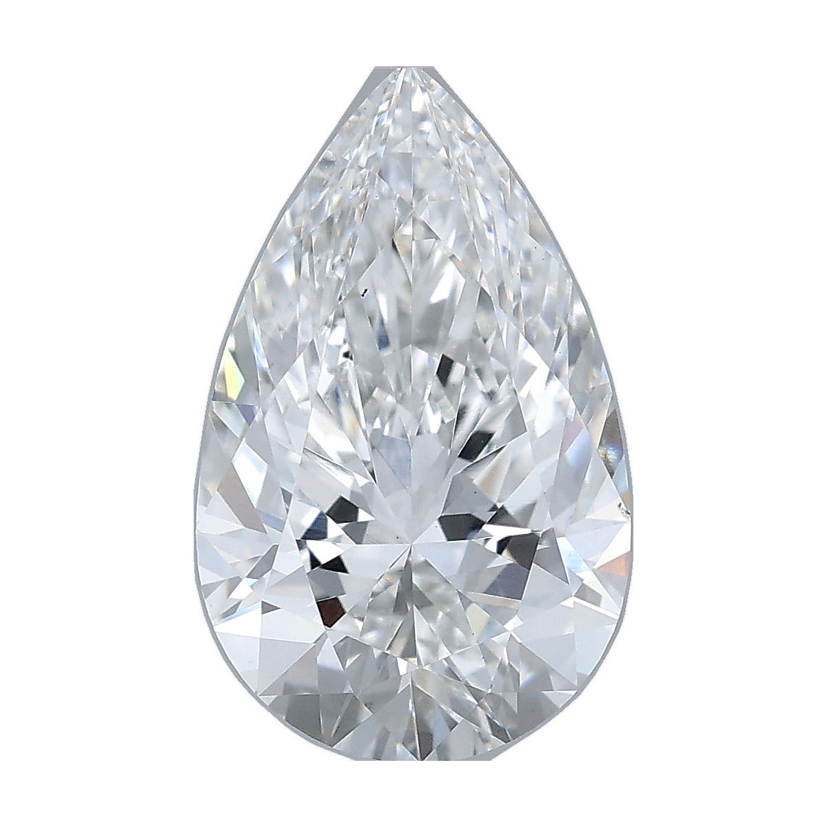 3.53 ct pear lab-grown diamond, F color, VS2 clarity, IGI certified, still from its 360° video