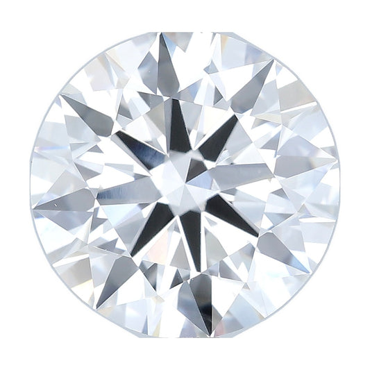 3.53 ct round lab-grown diamond, F color, VVS2 clarity, IGI certified, still from its 360° video