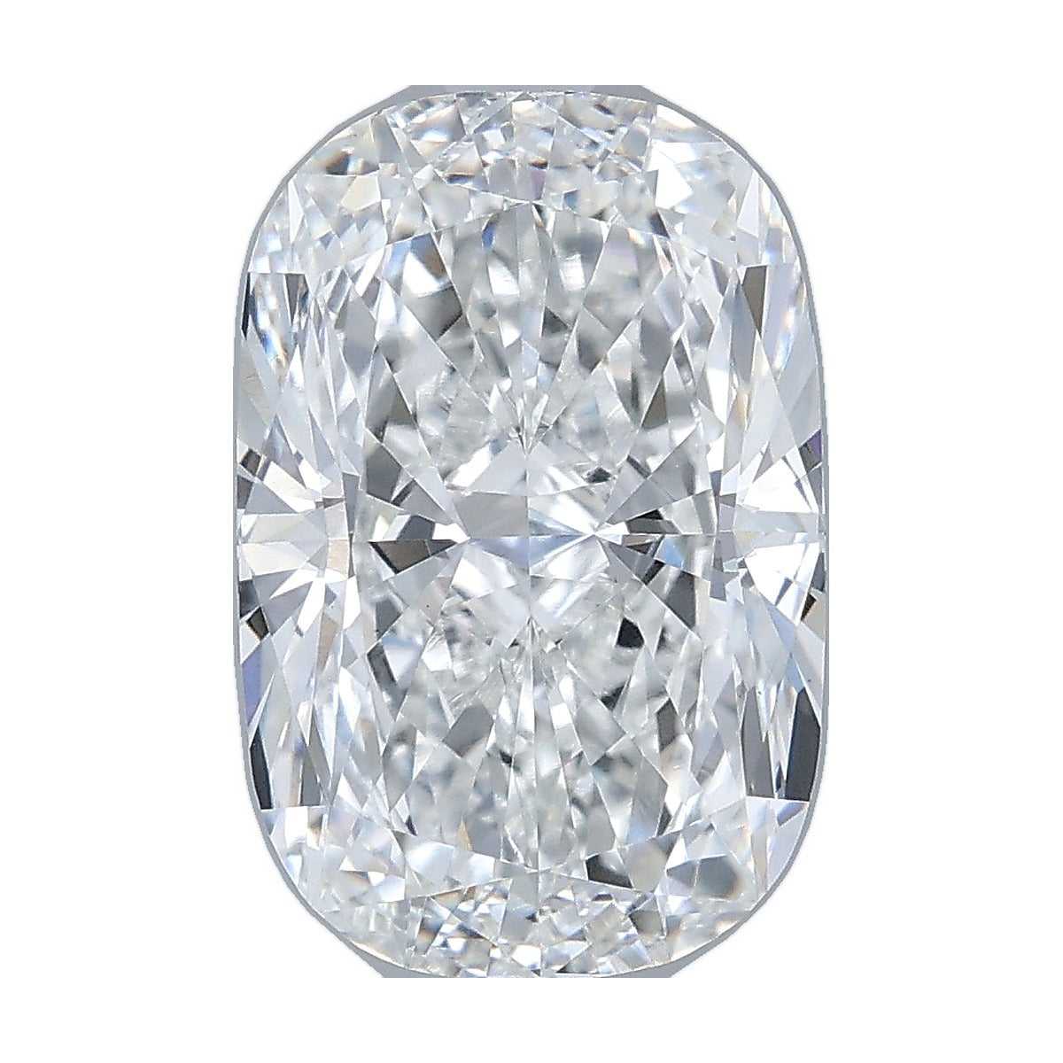 3.54 ct elongated cushion lab-grown diamond, E color, VS1 clarity, IGI certified, still from its 360° video