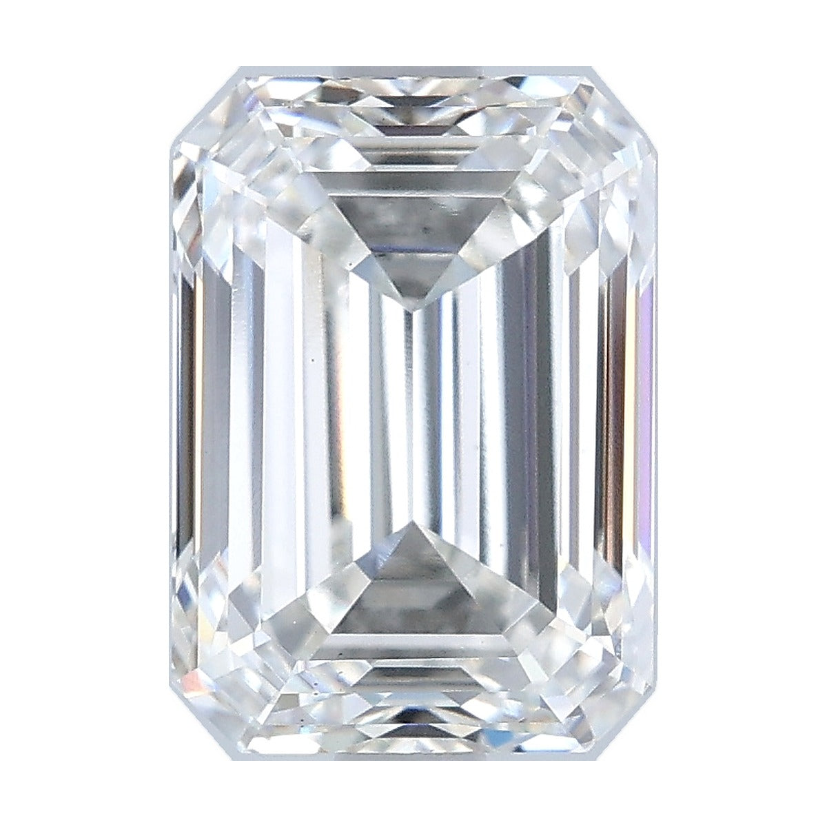 3.54 ct emerald lab-grown diamond, F color, VS1 clarity, IGI certified, still from its 360° video