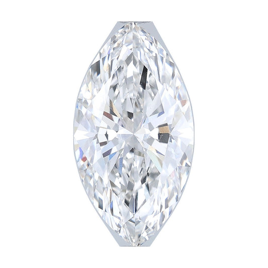 3.54 ct marquise lab-grown diamond, F color, VS1 clarity, IGI certified, still from its 360° video